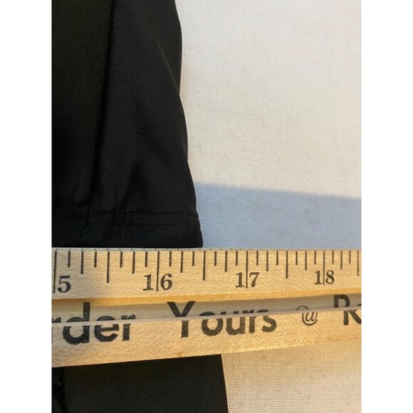 VM Women's 16W Black Halter Swim Dress Ruffle Hem Detail Beach Vacation Summer - Picture 9 of 15